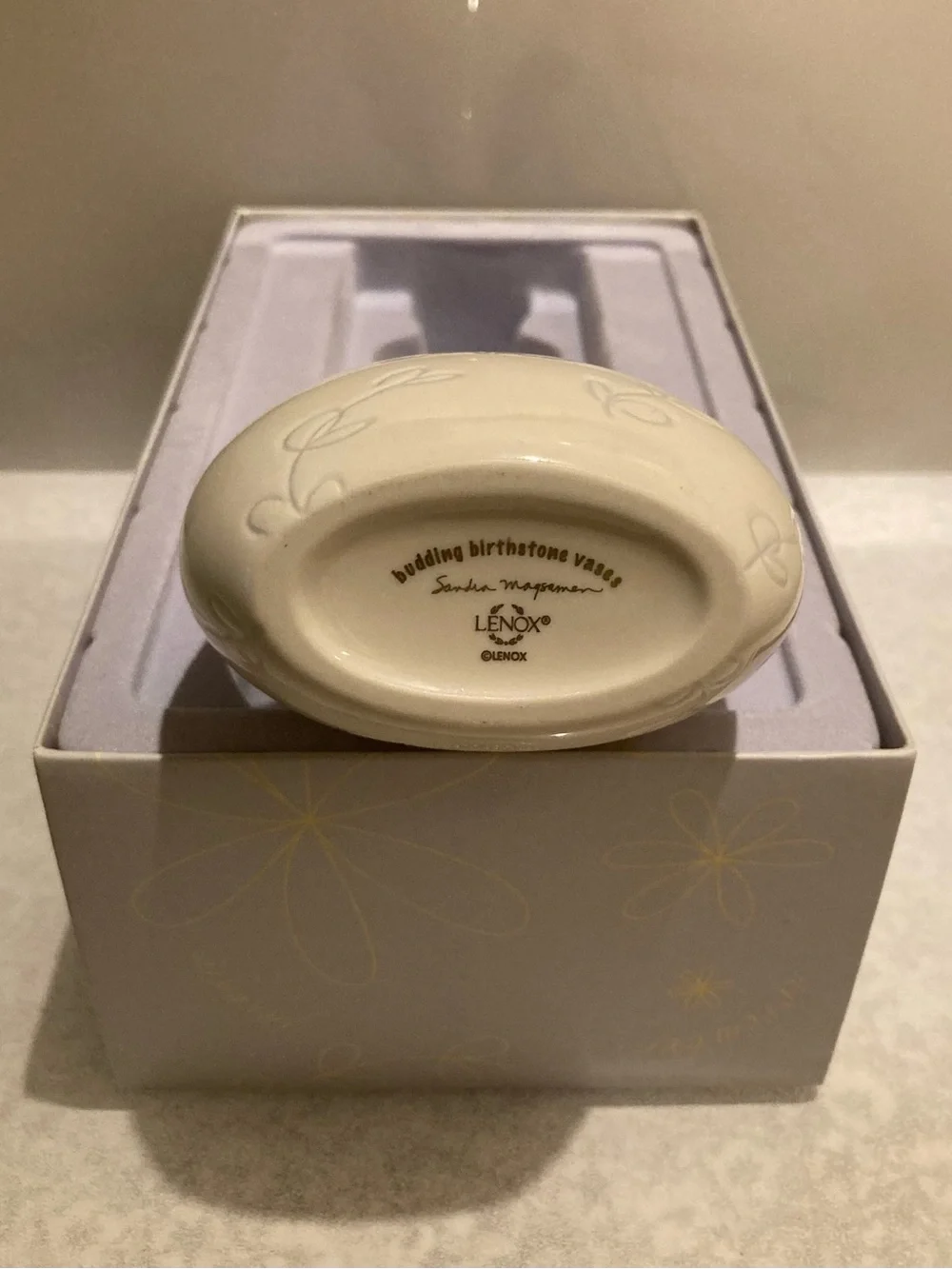 Lenox Budding Birthstone Vase APRIL